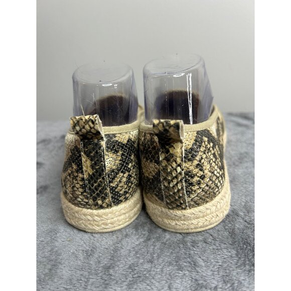 Clark's Azella Theoni Espadrille Brown Snake Slip on Loafer Women's Size 7.5M - Picture 4 of 7